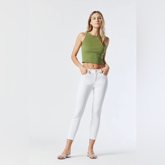 MAVI TESS HIGH RISE JEANS DOUBLE WHITE SUPERSOFT SIZE 27 - Picture 1 of 10